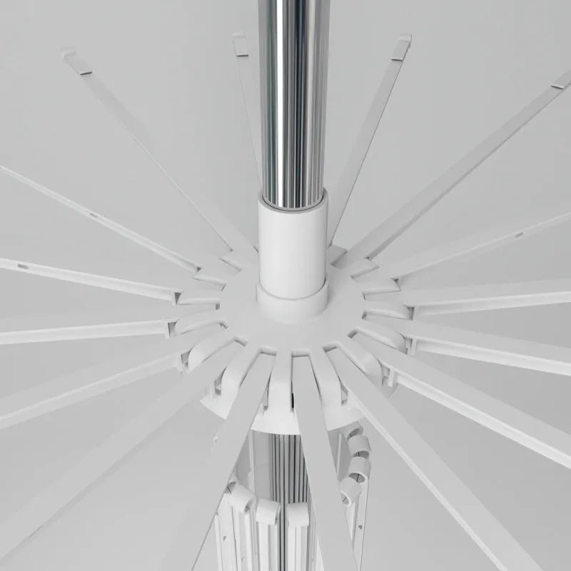 Three-layer stainless steel mobile drying rack with plastic clips for socks and delicate items