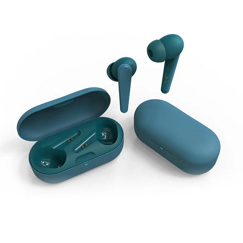 ANC active noise reduction Bluetooth 5.0 earbuds with battery display in black white pink green and blue colours