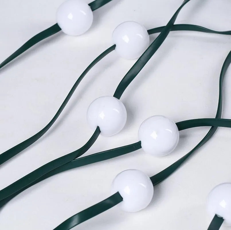 64 LED Christmas tree lights on 1.8 metre string with button control for dimming and colour change