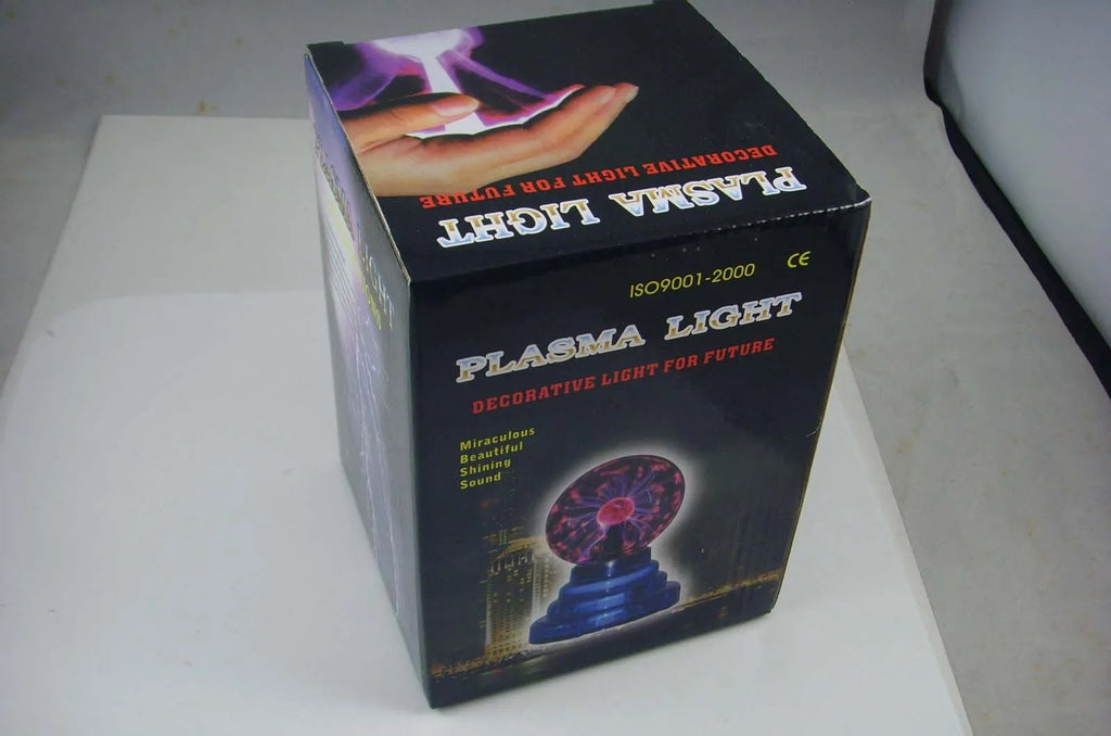 Colourful magic ball light with 7.62cm glass sphere on ABS base for events and promotions