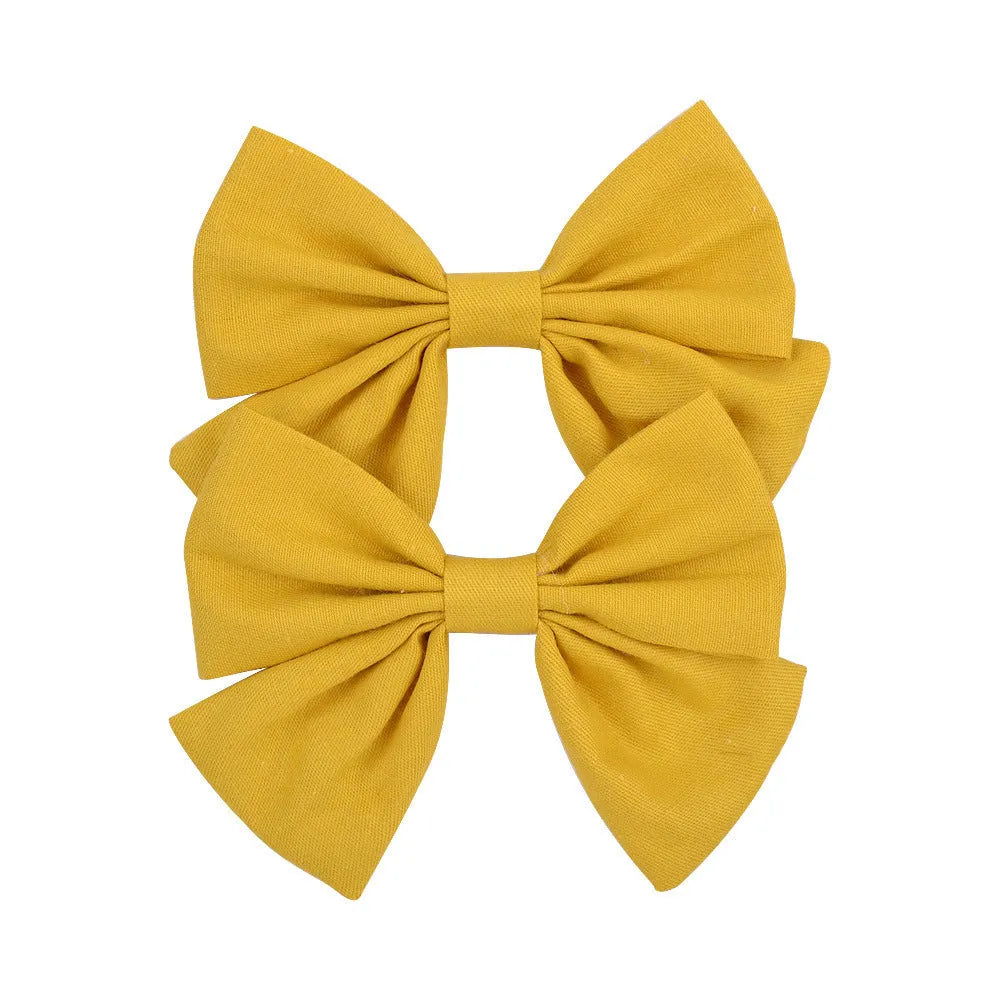 Handmade duckbill hair clip bowknot design children European American style individually packed