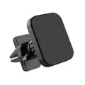 Magnetic car phone holder mounted on air vent with smartphone attached
