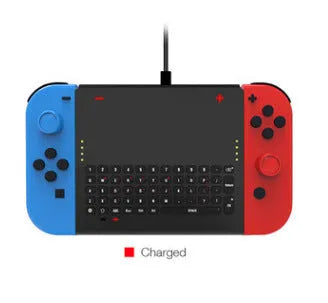 Black felt pouch for Nintendo Switch console with game card slots and accessory compartments
