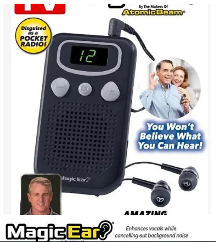 Magic Ear digital hearing aid in lightweight mobile design