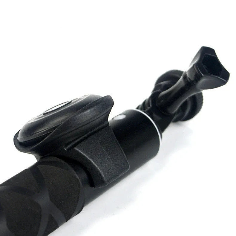 Black Bluetooth remote control for mobile phone photography with single shutter button