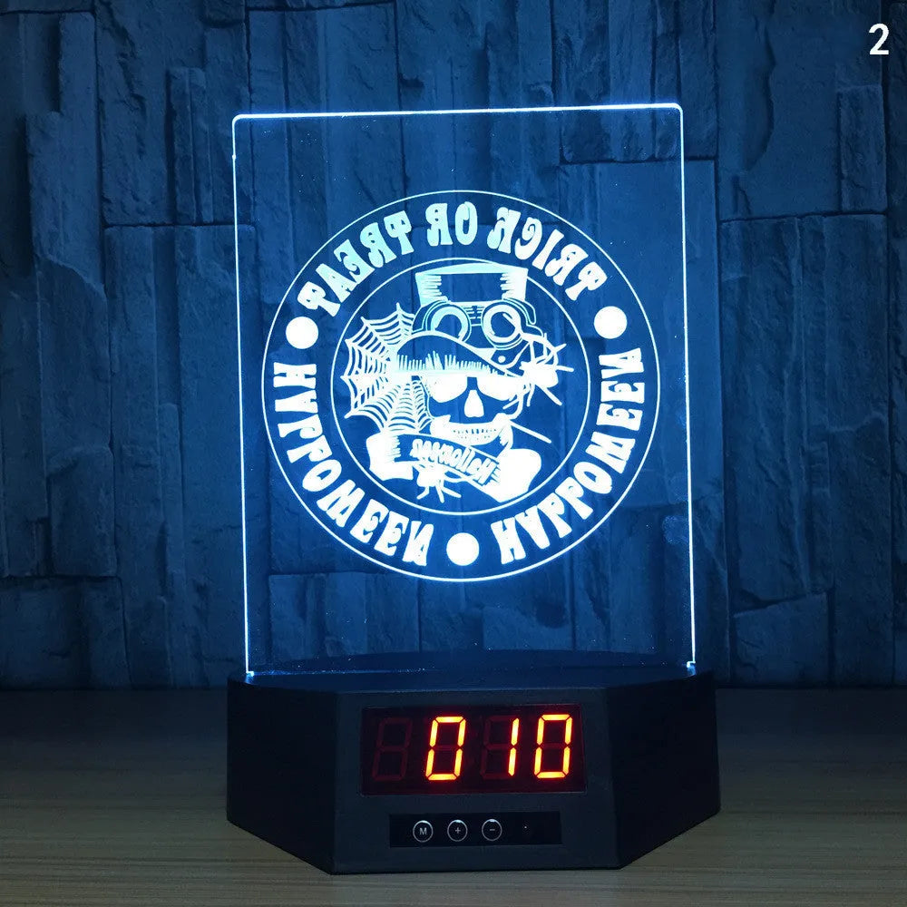 Blue dolphin 3D night light with LED glow on wireless charging base