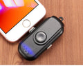 Portable magnetic charging power bank set with 5000mAh base and four 1000mAh finger chargers in black