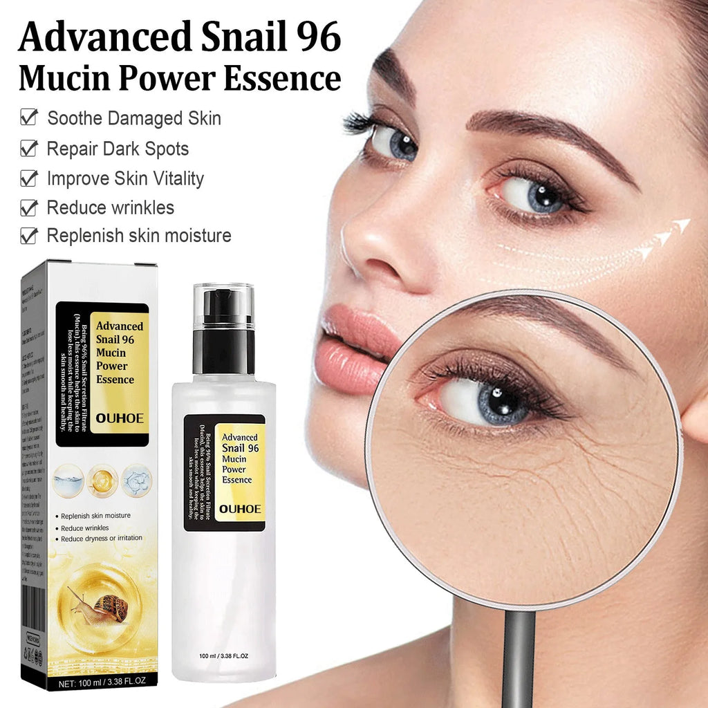 100ml bottle of snail serum collagen facial serum for hydrating and firming skin