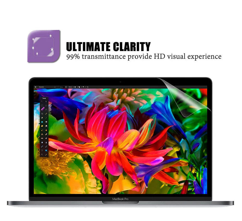 Matte anti-scratch screen film for MacBook Pro 13-inch 2016-2019 models A1706 A1708 A1989 A2159 with 4H scratch resistance