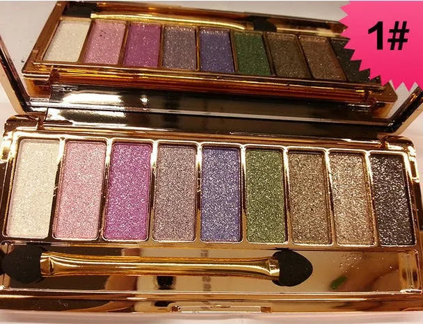 Bear Winnie nine colour diamond bright eye shadow palette with eight style options, 90g weight
