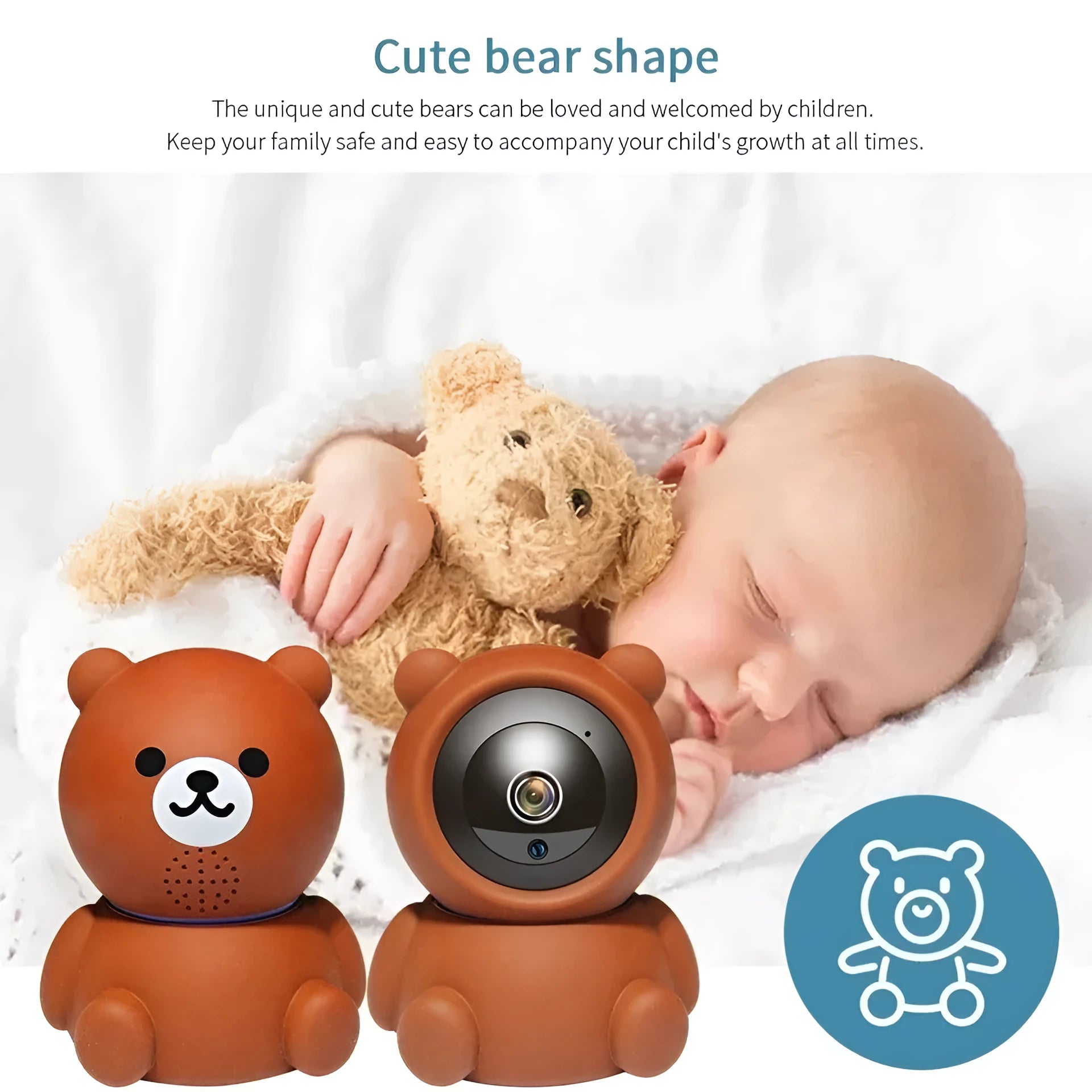 1080P WiFi IP security camera with infrared night vision and motion detection