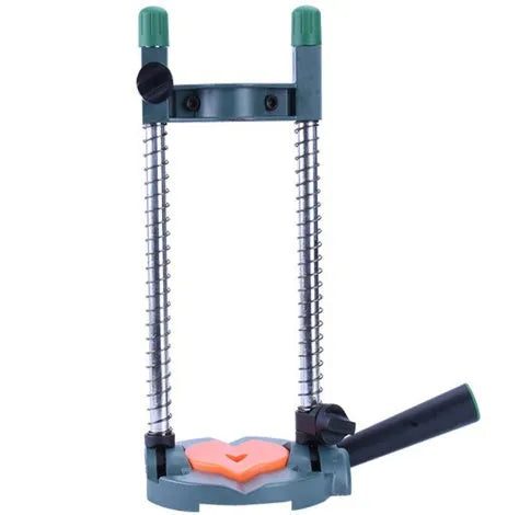 Black electric drill bracket with wide range of motion for safe and practical drilling tasks