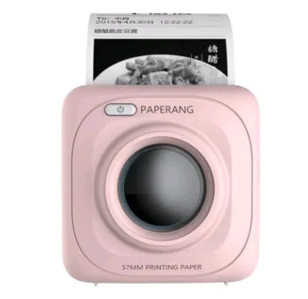 Paperang mini thermal printer in white with Bluetooth connectivity and compact 83x83x45mm size