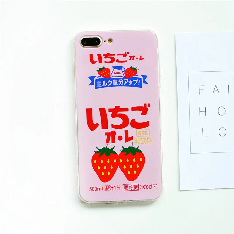 Strawberry painted TPU PC back cover phone case for Apple iPhone 11 in pink colour