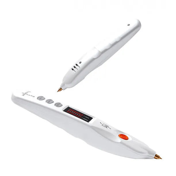 White multifunctional beauty instrument with ABS body, 5+ gears, and EU or US plug option.