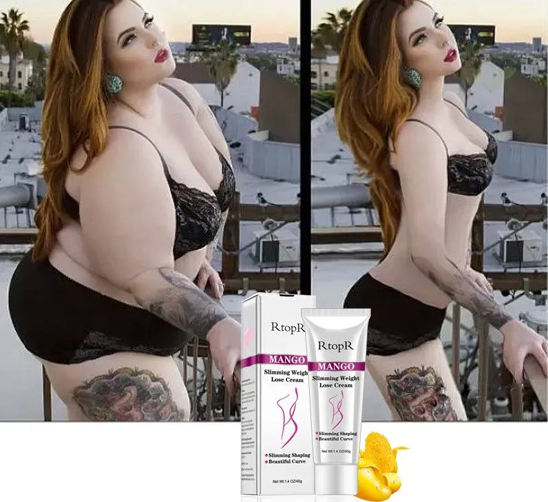 RtopR Mango Body Lotion Cream white slimming massage cream with herbal extracts for weight loss and cellulite