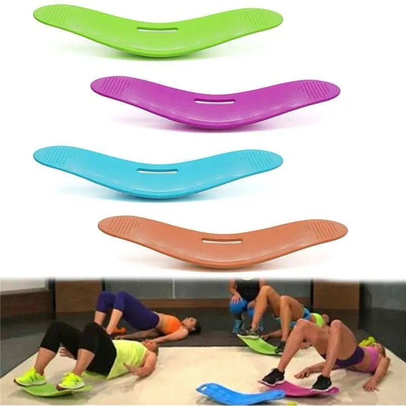 Simply Fit Board ABS balance board for core workout with twist rotation, 60x24x7.5cm, available in blue green orange purple