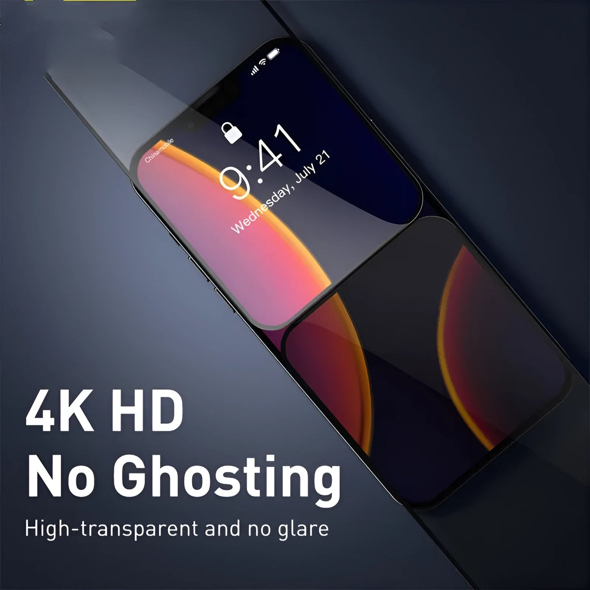 0.23mm curved privacy tempered film for iPhone 13 5.4 inch Black front screen protector