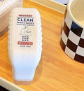 White shoe dry cleaning kit with brush head and detergent bottle for nursing and decontamination