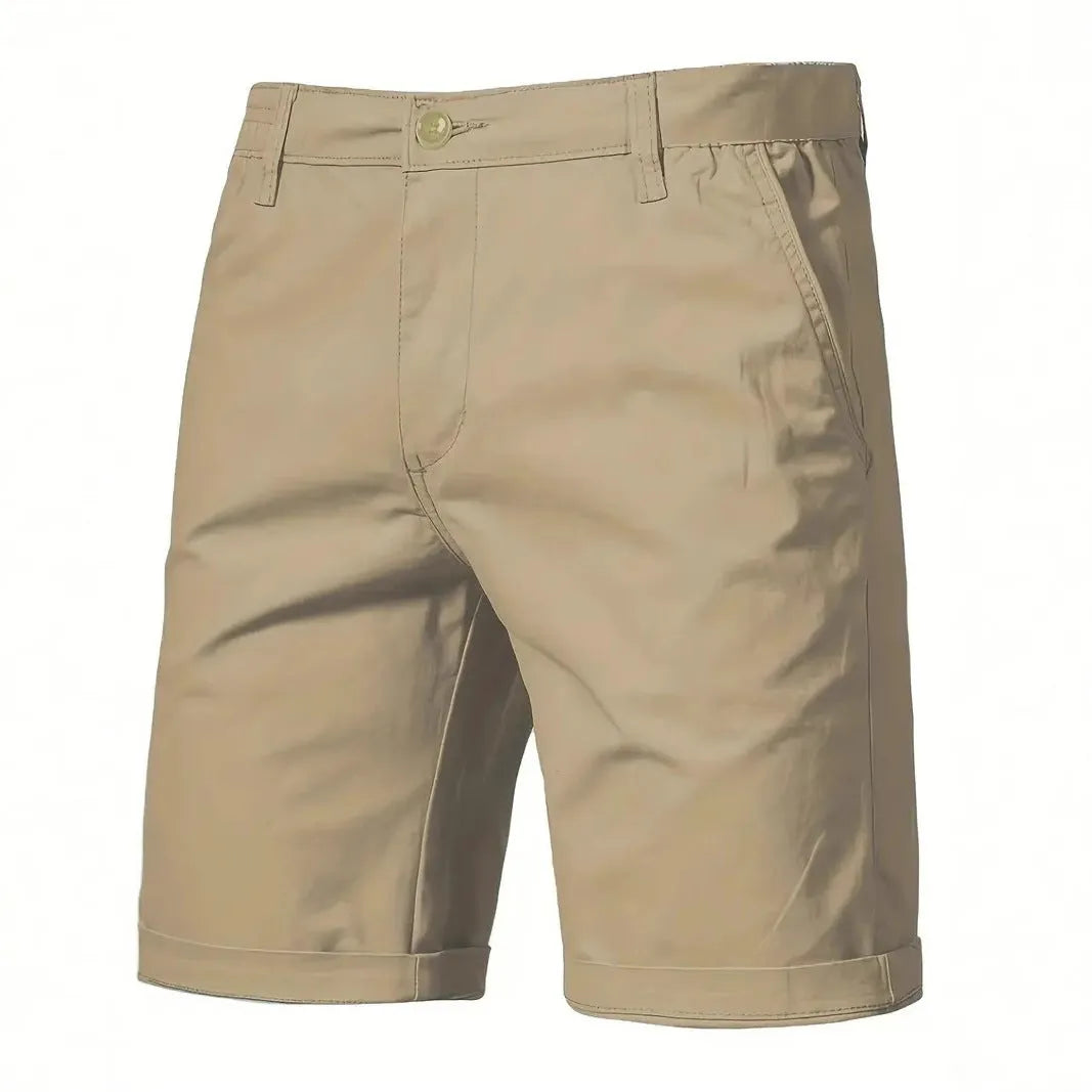 Cotton camping shorts plus size straight-leg slim cropped pants in army green