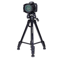 Yunteng 668 black magnesium alloy tripod extended to 150cm with 3D damping pan tilt head
