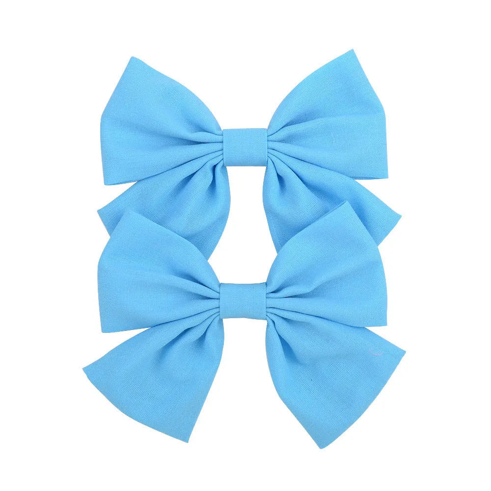 Handmade duckbill hair clip bowknot design children European American style individually packed