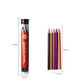 Five multicolour magic rainbow pencil leads in a tube, sized 5.6mm by 90mm for activity pens.