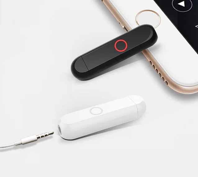 A1 Bluetooth audio receiver with 3.5mm plug for converting wired headphones to wireless use