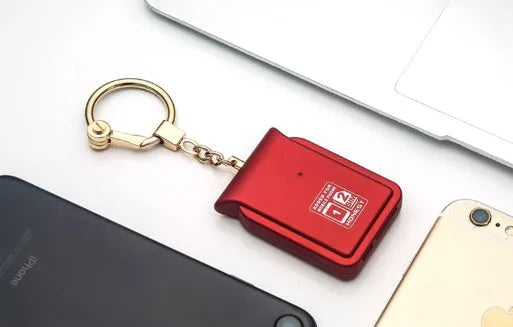 Bluetooth dual SIM adapter keychain for iOS in leather and colour options