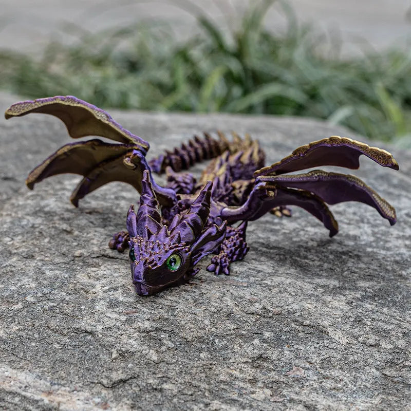 Flying Dragon Wings decoration toy in PLA plastic, showing detailed wing design and colour options.