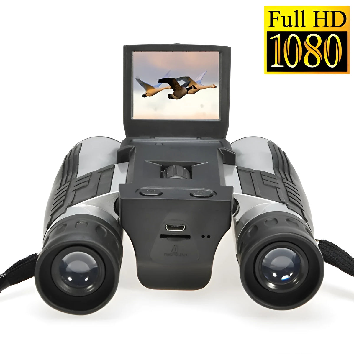 12x32 binocular telescope digital camera with 5MP sensor, 2.0 inch LTPS LCD, and 1080P video