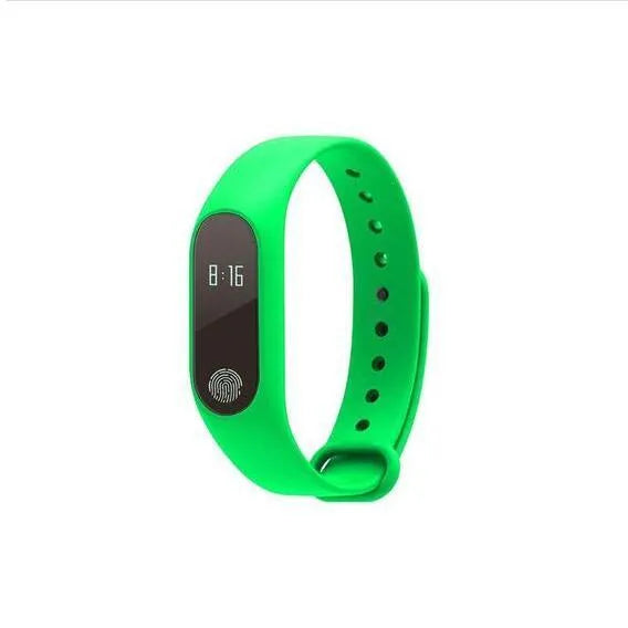 Motion intelligent hand ring in multiple colours on a wrist, showing Bluetooth and heart rate monitoring features.