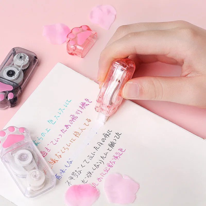 Tianco cat claw correction tape 5mm x 6m in card packaging with white shell