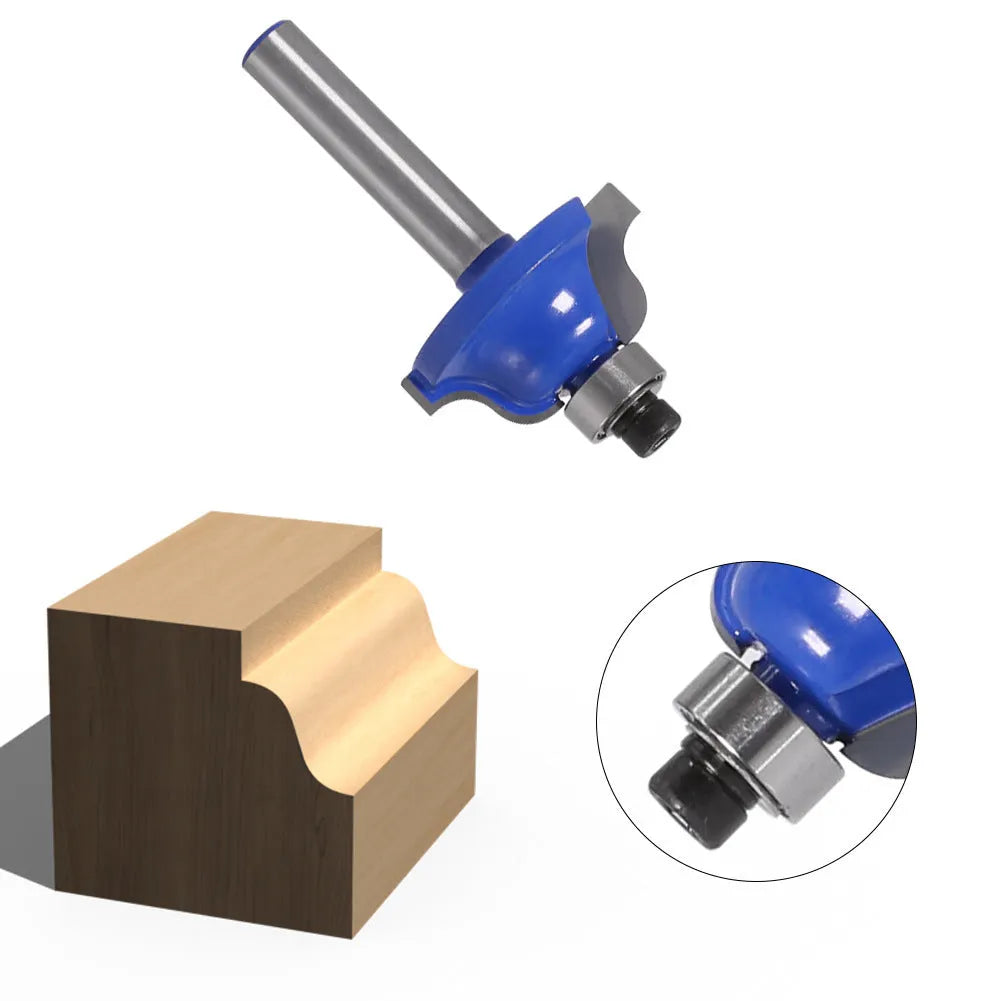 Blue cemented carbide door pattern milling cutter with 27mm cutting diameter and 6.35mm stem
