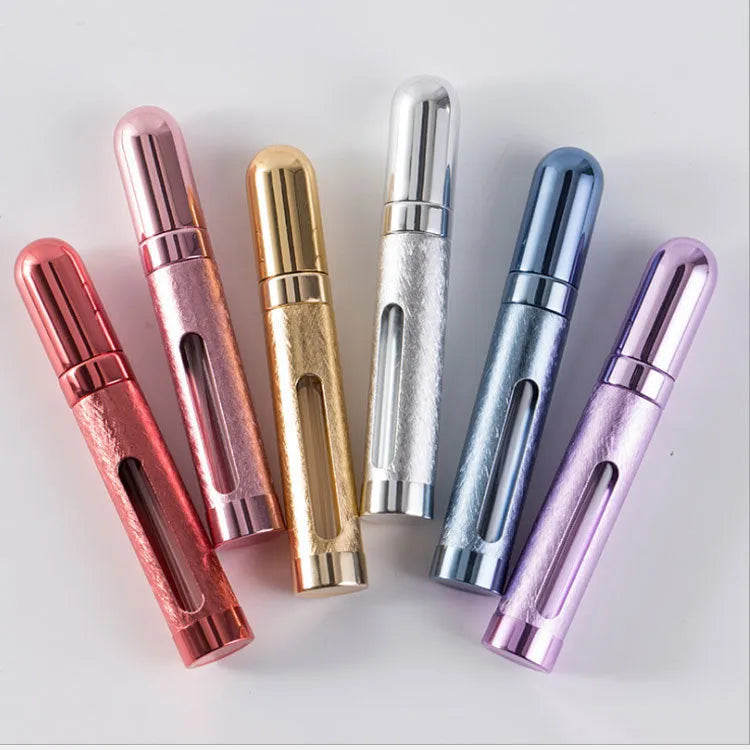 12ml aluminium travel perfume atomiser with glass liner in assorted colours