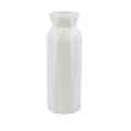 Green drop-resistant melamine plastic vase with a 7.2 cm bottom diameter.
