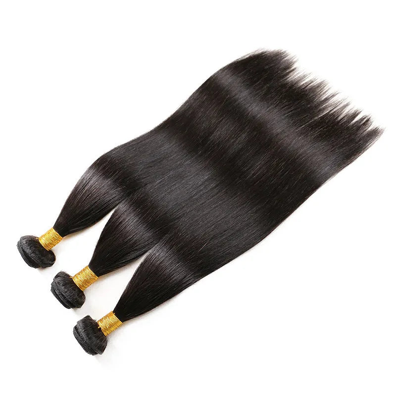 Brazilian real hair wig in 10 to 26 inch lengths and three piece sets, dyeable real hair, Star Fashion