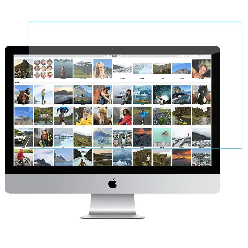Anti blue screen film for 21.5-inch iMac without optical drive with HD scratch-resistant surface and blue light filter