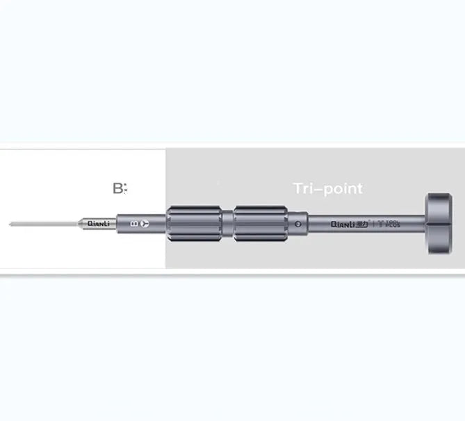 iPhone T2 cross triangle screwdriver kit with grenade-shaped aluminium alloy handle and multiple head types