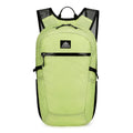 AZELA lightweight lime green backpack with multiple pockets and mesh straps on a plain background