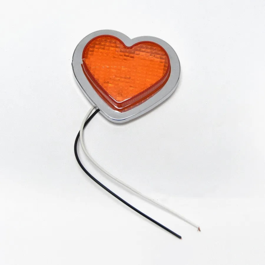 Heart-shaped automotive LED sidelight in multiple colours for vehicle customisation