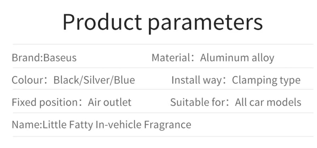 Car air freshener aromatherapy neutral fragrance for vehicle interior, available in multiple models