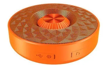 Mini Bluetooth wireless sound box speaker in black, orange, or silvery white colour