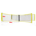 PE four sides standard volleyball net black polyethylene canvas hemming for indoor outdoor beach courts