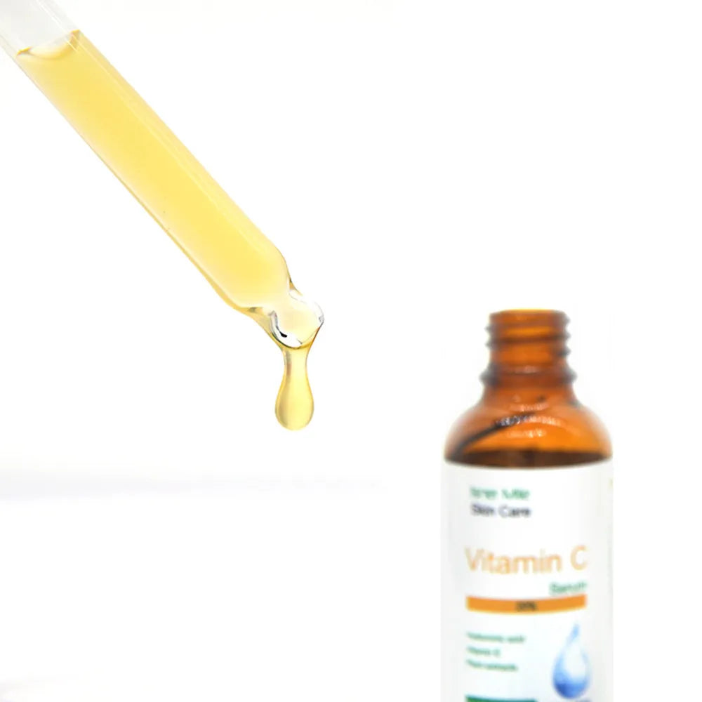 30ml bottle of vitamin C undiluted brightening and firming face essence serum.