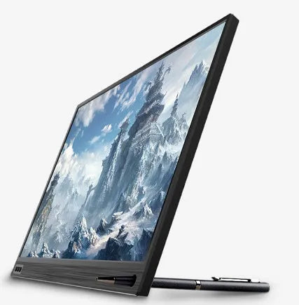 Ultrathin 15.6-inch IPS 1080p monitor with narrow border and HDMI interface in black finish