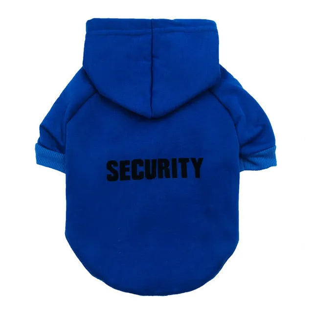 Fleece pet sweater for small dogs in gray with security fit for winter walks