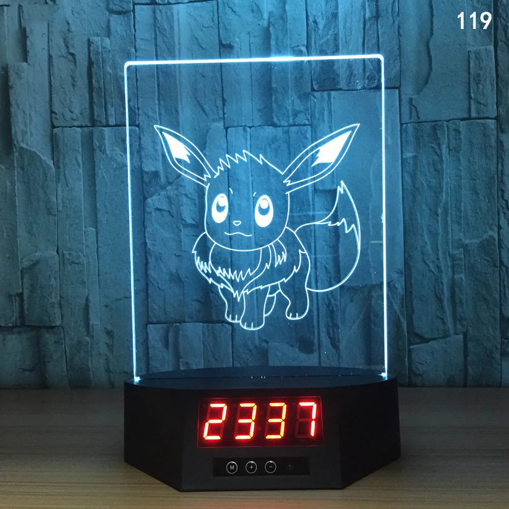 Blue dolphin 3D night light with LED glow on wireless charging base