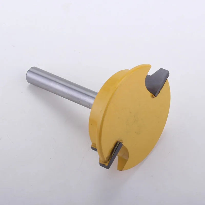 CHWJW 8mm shank straight rail and stile router bit in yellow with hard alloy body for woodworking