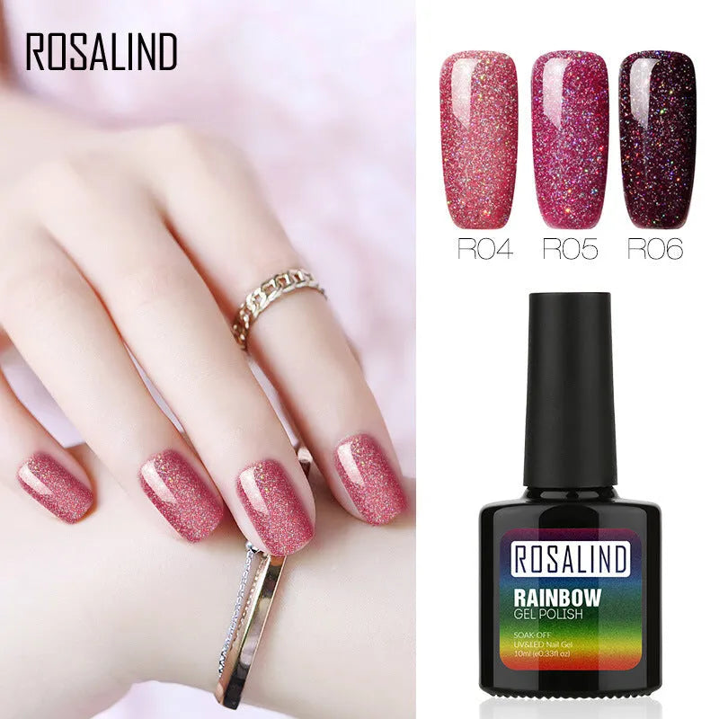 ROSALIND phototherapy gel nail polish bottle in one of 28 colour shades for manicures and pedicures.